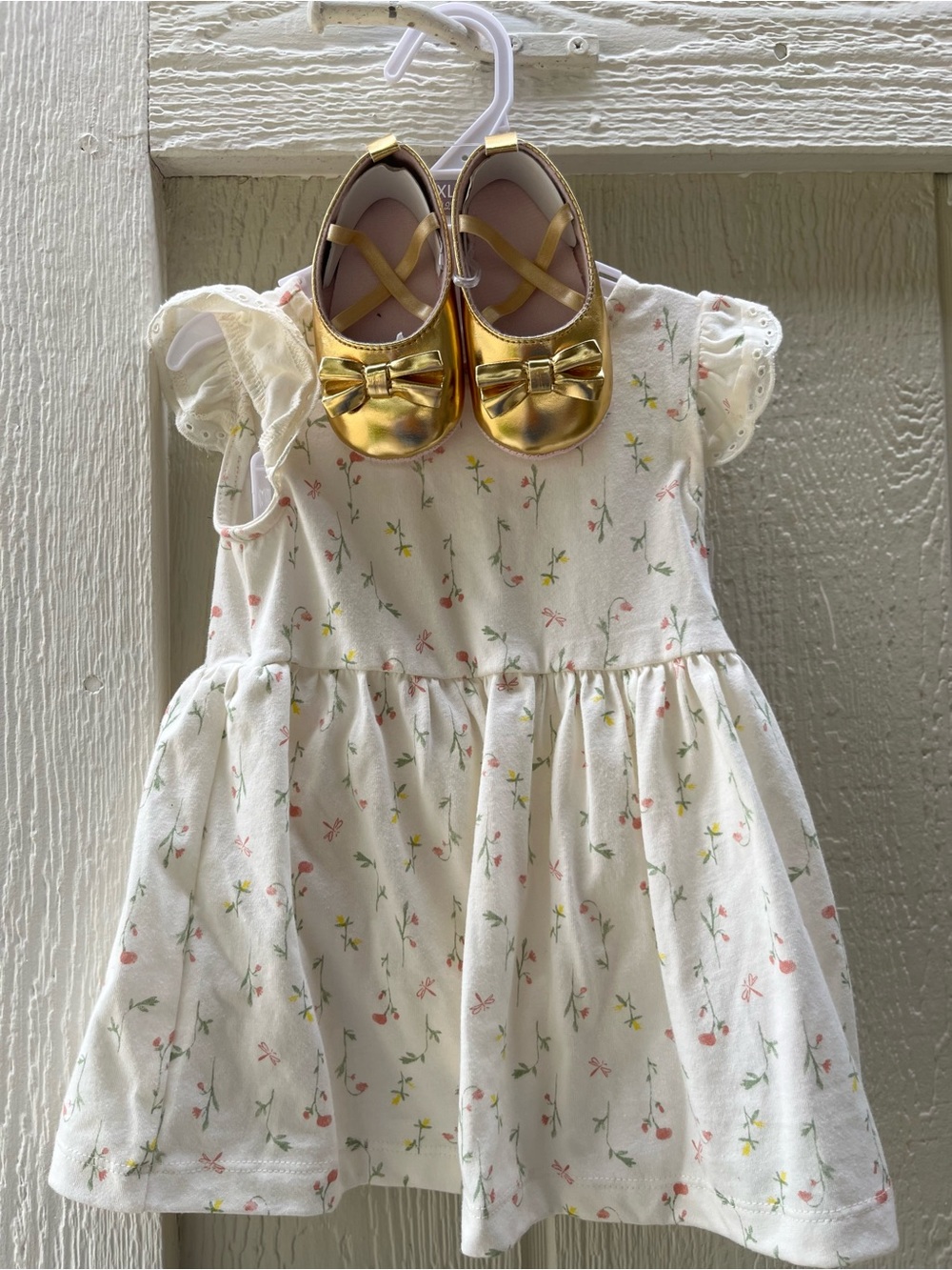 NWT Carter 3pc set dress with shoes and bottoms